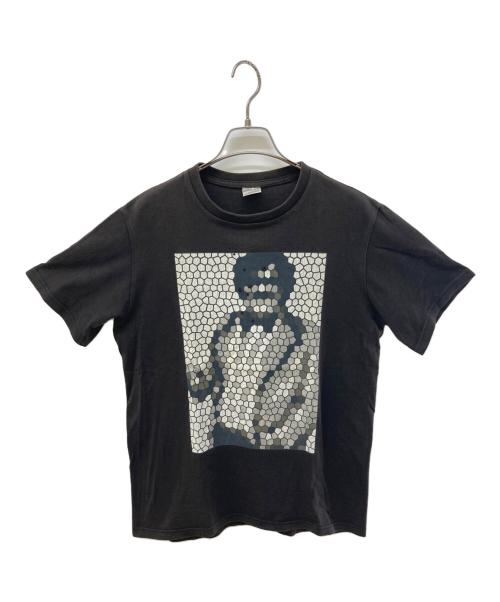 NUMBER (N)INE（ナンバーナイン）NUMBER (N)INE (ナンバーナイン) 穴あき加工モザイクプリントTシャツ ブラウン サイズ:Lの古着・服飾アイテム