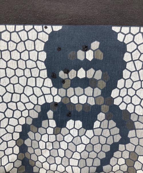 NUMBER (N)INE（ナンバーナイン）NUMBER (N)INE (ナンバーナイン) 穴あき加工モザイクプリントTシャツ ブラウン サイズ:Lの古着・服飾アイテム