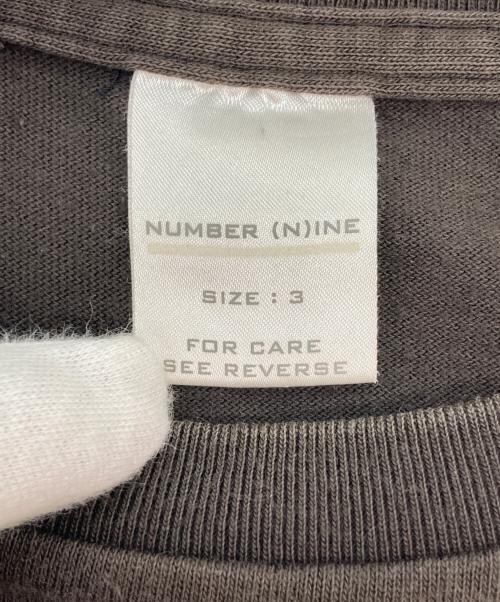 NUMBER (N)INE（ナンバーナイン）NUMBER (N)INE (ナンバーナイン) 穴あき加工モザイクプリントTシャツ ブラウン サイズ:Lの古着・服飾アイテム