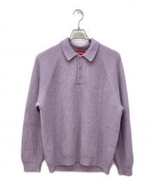 SUPREME（シュプリーム）の古着「Small Box Polo Sweater/ニットポロシャツ」｜ラベンダー