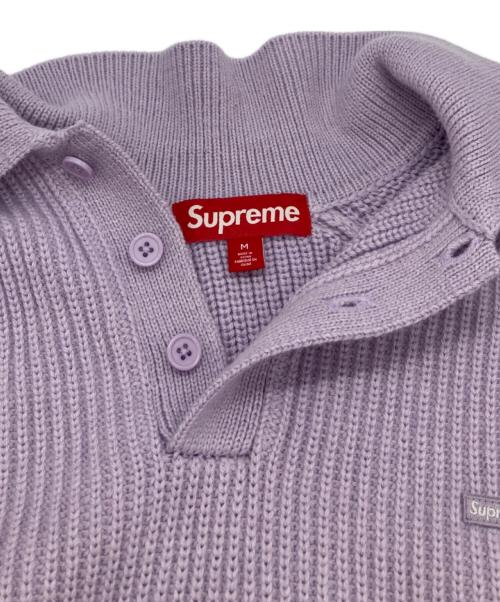 SUPREME（シュプリーム）Supreme (シュプリーム) Small Box Polo Sweater/ニットポロシャツ ラベンダー サイズ:Ⅿの古着・服飾アイテム