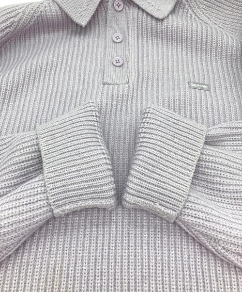 SUPREME（シュプリーム）Supreme (シュプリーム) Small Box Polo Sweater/ニットポロシャツ ラベンダー サイズ:Ⅿの古着・服飾アイテム