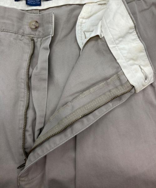 POLO RALPH LAUREN（ポロ・ラルフローレン）POLO RALPH LAUREN (ポロ・ラルフローレン) andrew/タックチノパンツ ベージュ サイズ:W40×L32の古着・服飾アイテム