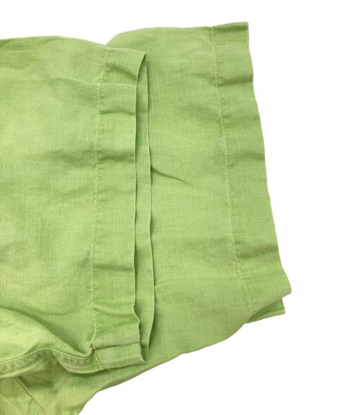 POLO RALPH LAUREN（ポロ・ラルフローレン）POLO RALPH LAUREN (ポロ・ラルフローレン) 裾ポニーオープンカラーリネンシルクシャツ グリーン サイズ:XXLの古着・服飾アイテム