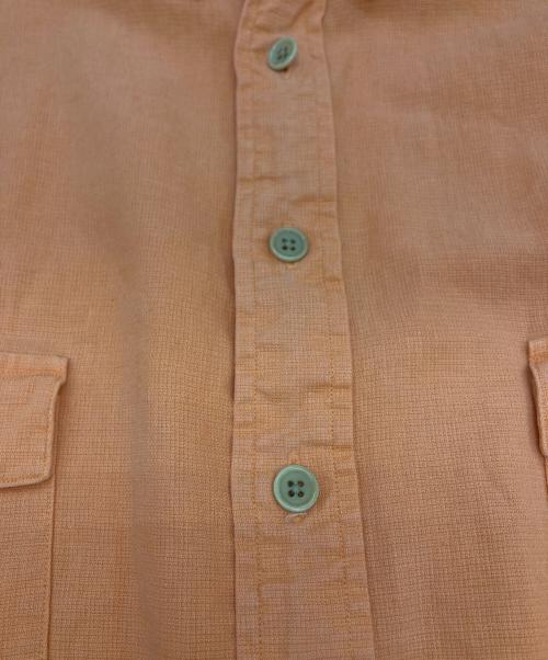 POLO RALPH LAUREN（ポロ・ラルフローレン）POLO RALPH LAUREN (ポロ・ラルフローレン) リネンコットンS/Sシャツ オレンジ サイズ:3XLの古着・服飾アイテム