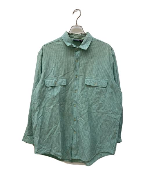 Patagonia（パタゴニア）Patagonia (パタゴニア) ストライプシャツ グリーン サイズ:Ⅼの古着・服飾アイテム