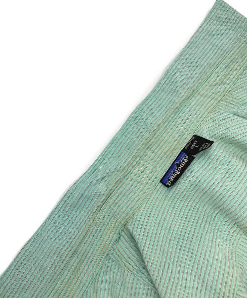 Patagonia（パタゴニア）Patagonia (パタゴニア) ストライプシャツ グリーン サイズ:Ⅼの古着・服飾アイテム