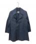 MACKINTOSH（マッキントッシュ）の古着「ハンドメイドゴム引きダブルコート」｜ネイビー