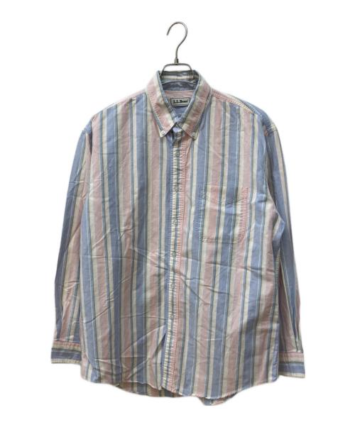 L.L.Bean（エルエルビーン）L.L.Bean (エルエルビーン) ストライプシャツ レッド サイズ:Ⅼの古着・服飾アイテム