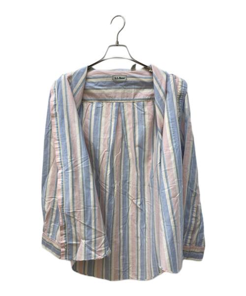 L.L.Bean（エルエルビーン）L.L.Bean (エルエルビーン) ストライプシャツ レッド サイズ:Ⅼの古着・服飾アイテム