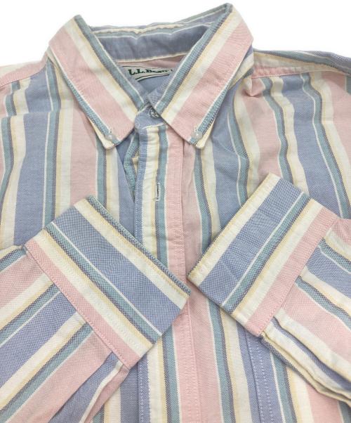 L.L.Bean（エルエルビーン）L.L.Bean (エルエルビーン) ストライプシャツ レッド サイズ:Ⅼの古着・服飾アイテム