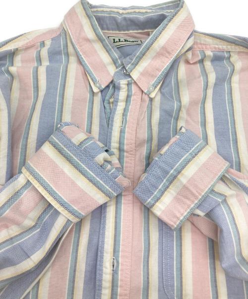 L.L.Bean（エルエルビーン）L.L.Bean (エルエルビーン) ストライプシャツ レッド サイズ:Ⅼの古着・服飾アイテム