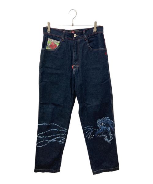 ECKO UNLTD（エコーアンリミテッド）ECKO UNLTD (エコーアンリミテッド) スパイダーマン刺繍デニムパンツ インディゴ サイズ:30の古着・服飾アイテム