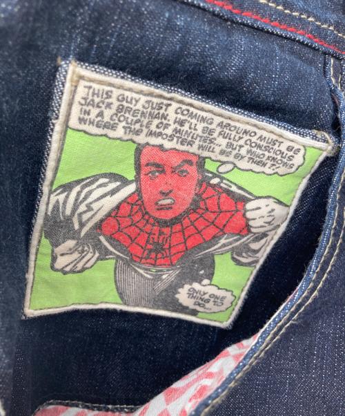 ECKO UNLTD（エコーアンリミテッド）ECKO UNLTD (エコーアンリミテッド) スパイダーマン刺繍デニムパンツ インディゴ サイズ:30の古着・服飾アイテム