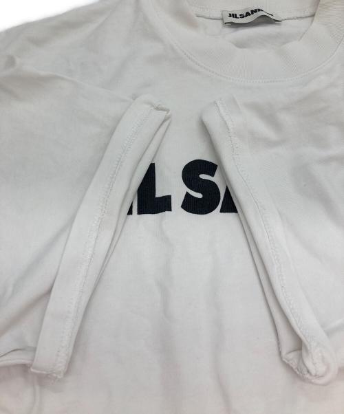 JIL SANDER（ジルサンダー）JIL SANDER (ジルサンダー) ロゴプリントTシャツ ホワイト サイズ:‐の古着・服飾アイテム