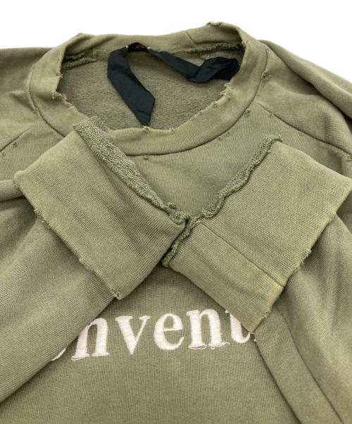 N°21（ヌメロヴェントゥーノ）N°21 (ヌメロヴェントゥーノ) ラグランスウェット グリーン サイズ:Ⅿの古着・服飾アイテム