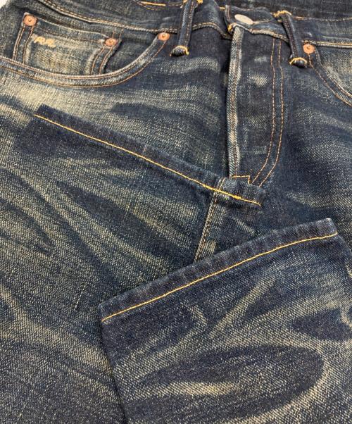 RRL（ダブルアールエル）RRL (ダブルアールエル) SLIM FIT/ボタンフライデニムパンツ インディゴ サイズ:W29×L32の古着・服飾アイテム