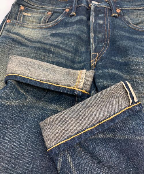 RRL（ダブルアールエル）RRL (ダブルアールエル) SLIM FIT/ボタンフライデニムパンツ インディゴ サイズ:W29×L32の古着・服飾アイテム