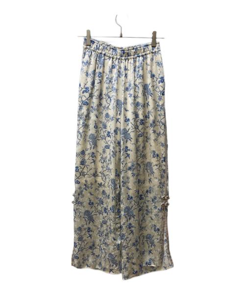 KEITA MARUYAMA（ケイタマルヤマ）KEITA MARUYAMA (ケイタマルヤマ) Lily Brown (リリーブラウン) 総柄パンツ ベージュ サイズ:Sの古着・服飾アイテム