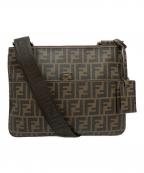 FENDIフェンディ）の古着「ズッカ柄ショルダーバッグ」｜ブラウン