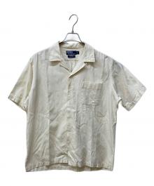 POLO RALPH LAUREN（ポロ・ラルフローレン）の古着「シルクコットンオープンカラーシャツ」｜アイボリー