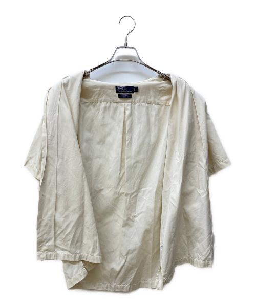 POLO RALPH LAUREN（ポロ・ラルフローレン）POLO RALPH LAUREN (ポロ・ラルフローレン) シルクコットンオープンカラーシャツ アイボリー サイズ:Ⅼの古着・服飾アイテム