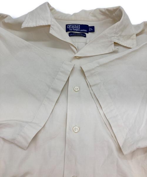 POLO RALPH LAUREN（ポロ・ラルフローレン）POLO RALPH LAUREN (ポロ・ラルフローレン) シルクコットンオープンカラーシャツ アイボリー サイズ:Ⅼの古着・服飾アイテム