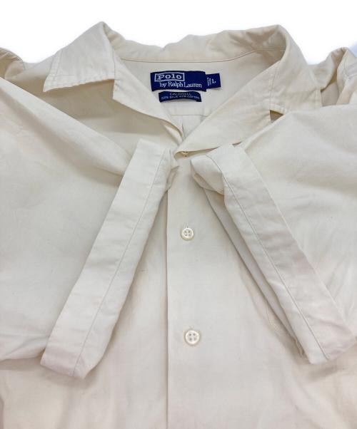 POLO RALPH LAUREN（ポロ・ラルフローレン）POLO RALPH LAUREN (ポロ・ラルフローレン) シルクコットンオープンカラーシャツ アイボリー サイズ:Ⅼの古着・服飾アイテム