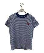POLO RALPH LAURENポロ・ラルフローレン）の古着「ボーダーTシャツ」｜ホワイト×ネイビー