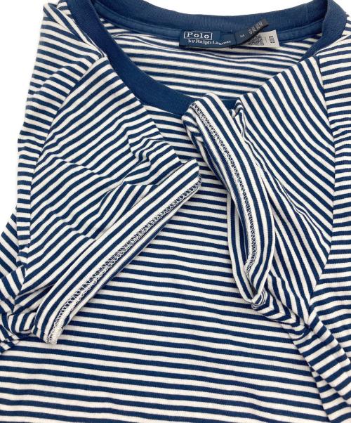 POLO RALPH LAUREN（ポロ・ラルフローレン）POLO RALPH LAUREN (ポロ・ラルフローレン) ボーダーTシャツ ホワイト×ネイビー サイズ:Ⅿの古着・服飾アイテム