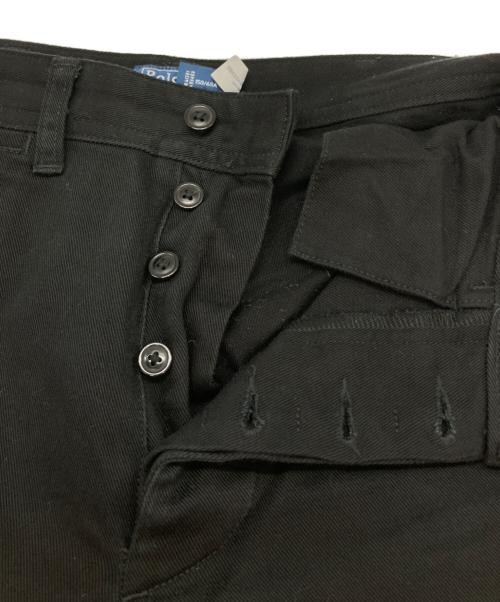 POLO RALPH LAUREN（ポロ・ラルフローレン）POLO RALPH LAUREN (ポロ・ラルフローレン) フレアワイドパンツ ブラックの古着・服飾アイテム