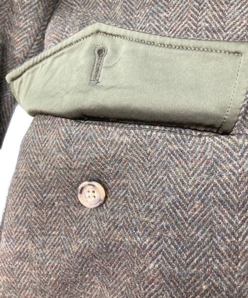 POLO RALPH LAUREN（ポロ・ラルフローレン）POLO RALPH LAUREN (ポロ・ラルフローレン) ヘリンボーンベルテッドブレザー ブラウン サイズ:4の古着・服飾アイテム