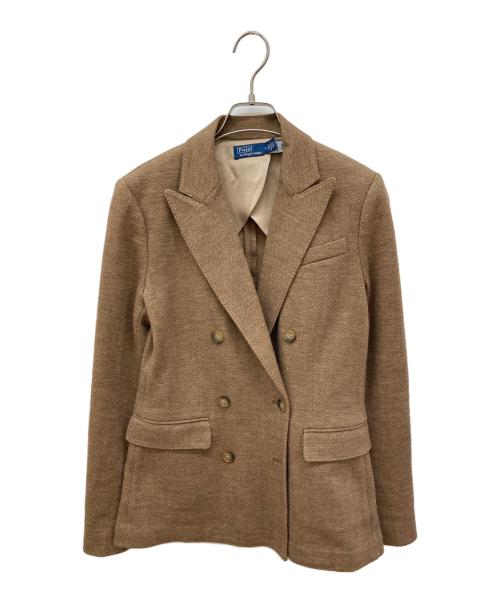 POLO RALPH LAUREN（ポロ・ラルフローレン）POLO RALPH LAUREN (ポロ・ラルフローレン) ダブルブレストブレザー ブラウンの古着・服飾アイテム