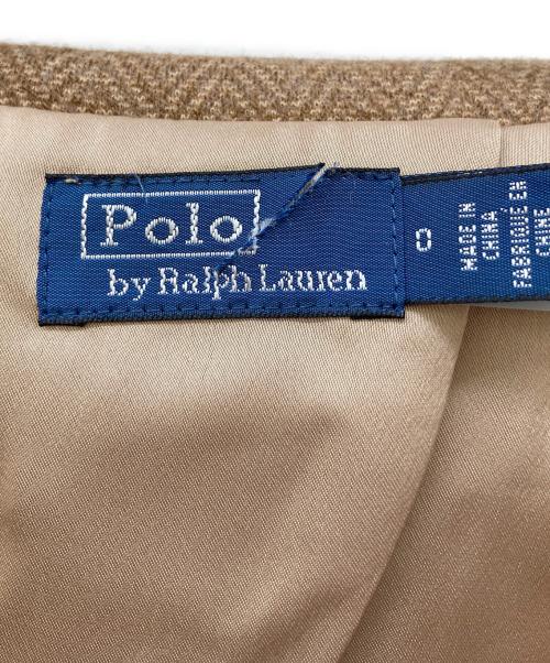 POLO RALPH LAUREN（ポロ・ラルフローレン）POLO RALPH LAUREN (ポロ・ラルフローレン) ダブルブレストブレザー ブラウンの古着・服飾アイテム