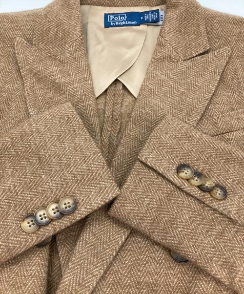 POLO RALPH LAUREN（ポロ・ラルフローレン）POLO RALPH LAUREN (ポロ・ラルフローレン) ダブルブレストブレザー ブラウンの古着・服飾アイテム
