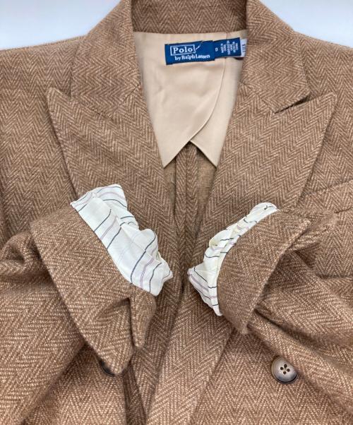 POLO RALPH LAUREN（ポロ・ラルフローレン）POLO RALPH LAUREN (ポロ・ラルフローレン) ダブルブレストブレザー ブラウンの古着・服飾アイテム