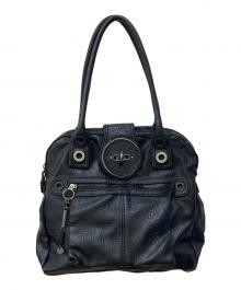 DIESEL（ディーゼル）の古着「ターンロックレザートートバッグ」｜ブラック