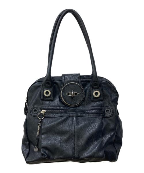 DIESEL（ディーゼル）DIESEL (ディーゼル) ターンロックレザートートバッグ ブラック サイズ:-の古着・服飾アイテム