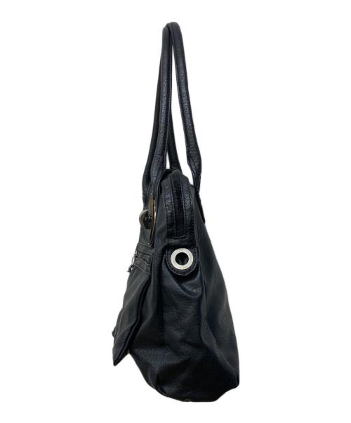DIESEL（ディーゼル）DIESEL (ディーゼル) ターンロックレザートートバッグ ブラック サイズ:-の古着・服飾アイテム