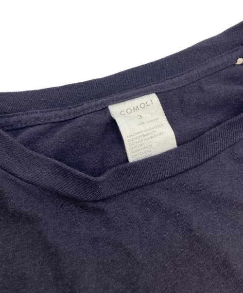 COMOLI（コモリ）COMOLI (コモリ) サープラス/ロングスリーブポケットカットソー ネイビー サイズ:3の古着・服飾アイテム