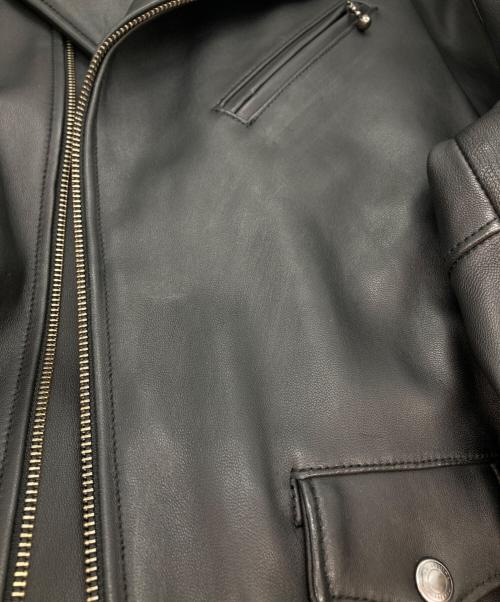 MONKEY TIME（モンキータイム）MONKEY TIME (モンキータイム) SHEEP OVER SIZED W/RIDERS/ラムレザーライダースジャケット ブラック サイズ:XLの古着・服飾アイテム