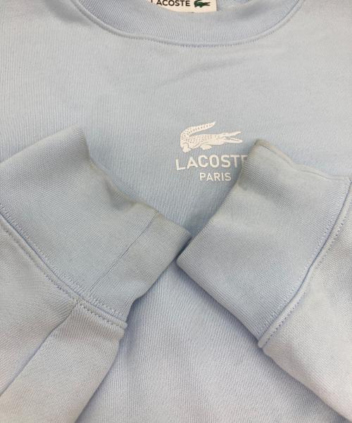 LACOSTE（ラコステ）LACOSTE (ラコステ) ワンポイントクルーネックスウェット スカイブルー サイズ:Mの古着・服飾アイテム