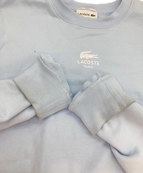 LACOSTE（ラコステ）LACOSTE (ラコステ) ワンポイントクルーネックスウェット スカイブルー サイズ:Mの古着・服飾アイテム