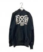 Champion×BOUNTY HUNTERチャンピオン×バウンティハンター）の古着「プリントパーカー」｜ブラック