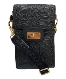 Carving Tribes（カービングトライブス）の古着「chain mini bag/ショルダーポーチ」｜ブラック