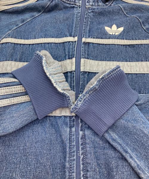 adidas（アディダス）adidas (アディダス) サイドラインデニムブルゾン インディゴ サイズ:Sの古着・服飾アイテム