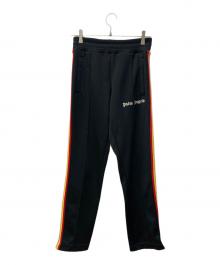Palm Angels（パーム エンジェルス）の古着「レインボートラックパンツ」｜ブラック