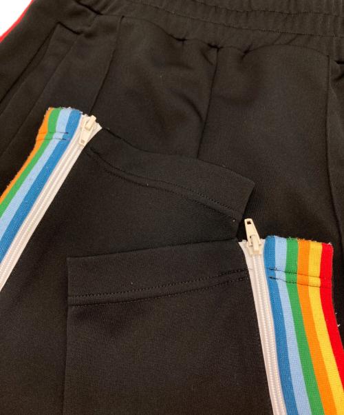 Palm Angels（パーム エンジェルス）Palm Angels (パーム エンジェルス) レインボートラックパンツ ブラック サイズ:XSの古着・服飾アイテム