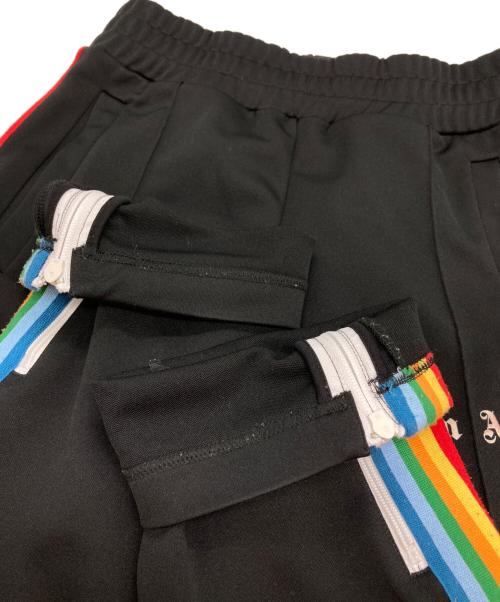 Palm Angels（パーム エンジェルス）Palm Angels (パーム エンジェルス) レインボートラックパンツ ブラック サイズ:XSの古着・服飾アイテム