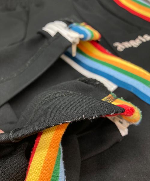 Palm Angels（パーム エンジェルス）Palm Angels (パーム エンジェルス) レインボートラックパンツ ブラック サイズ:XSの古着・服飾アイテム